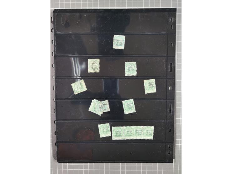 1900/02, First Crown Colony Issues, large mint never hinged/unused and used collection with circa 60 covers, highly specializ