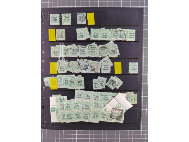 1900/02, First Crown Colony Issues, large mint never hinged/unused and used collection with circa 60 covers, highly specializ