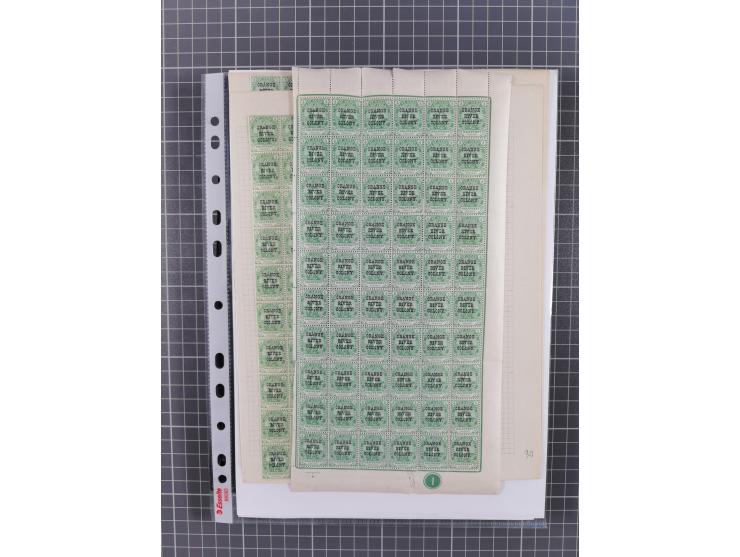 1900/02, First Crown Colony Issues, large mint never hinged/unused and used collection with circa 60 covers, highly specializ