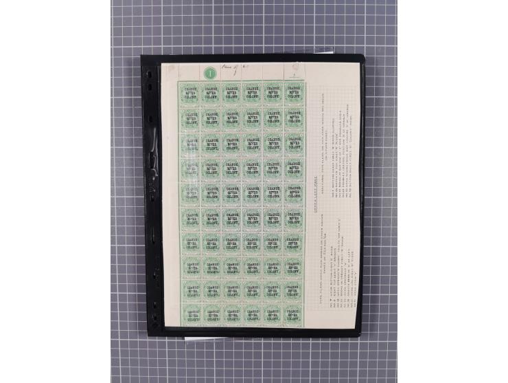 1900/02, First Crown Colony Issues, large mint never hinged/unused and used collection with circa 60 covers, highly specializ