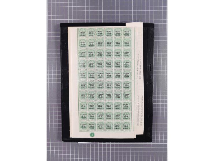 1900/02, First Crown Colony Issues, large mint never hinged/unused and used collection with circa 60 covers, highly specializ