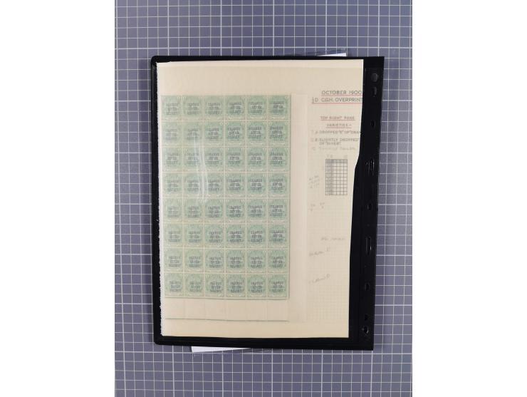 1900/02, First Crown Colony Issues, large mint never hinged/unused and used collection with circa 60 covers, highly specializ