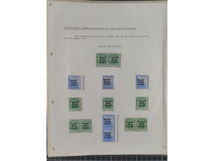 1900/02, First Crown Colony Issues, large mint never hinged/unused and used collection with circa 60 covers, highly specializ