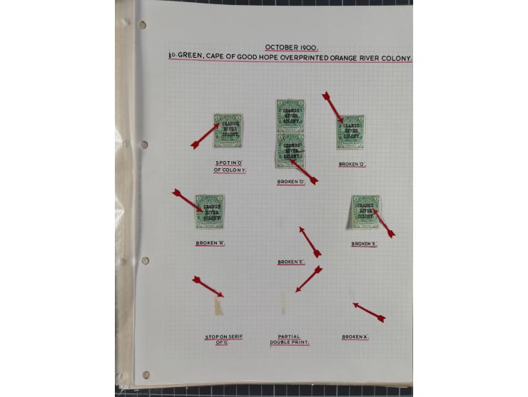 1900/02, First Crown Colony Issues, large mint never hinged/unused and used collection with circa 60 covers, highly specializ