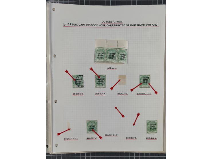 1900/02, First Crown Colony Issues, large mint never hinged/unused and used collection with circa 60 covers, highly specializ