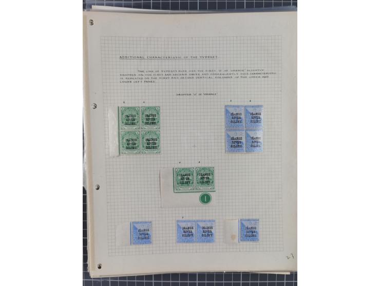 1900/02, First Crown Colony Issues, large mint never hinged/unused and used collection with circa 60 covers, highly specializ