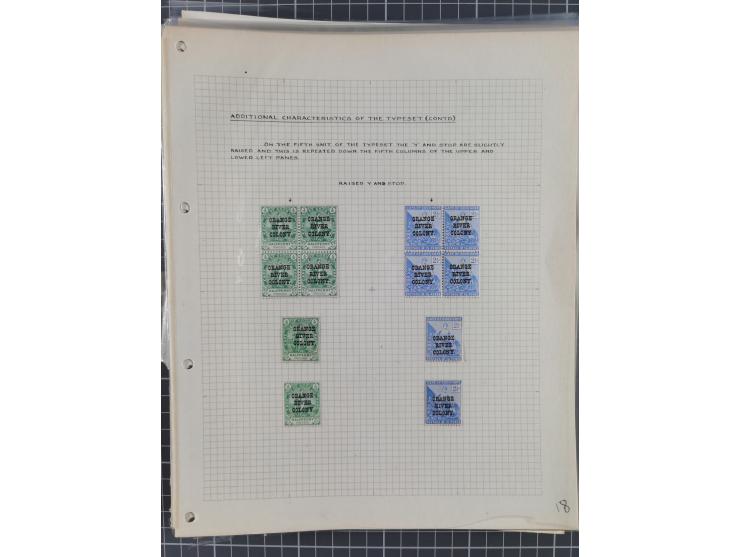 1900/02, First Crown Colony Issues, large mint never hinged/unused and used collection with circa 60 covers, highly specializ