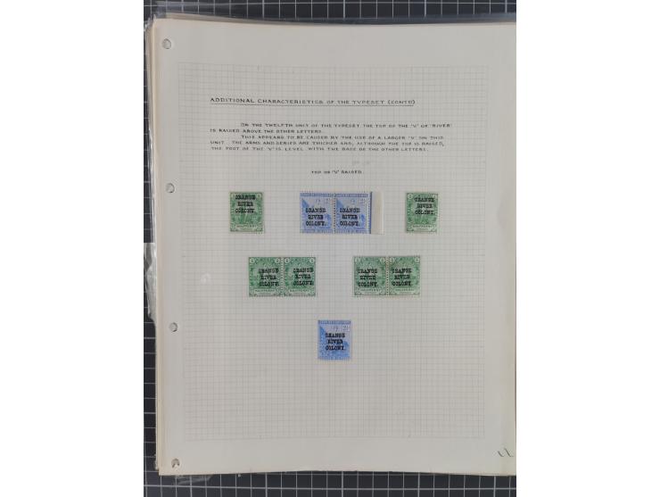 1900/02, First Crown Colony Issues, large mint never hinged/unused and used collection with circa 60 covers, highly specializ