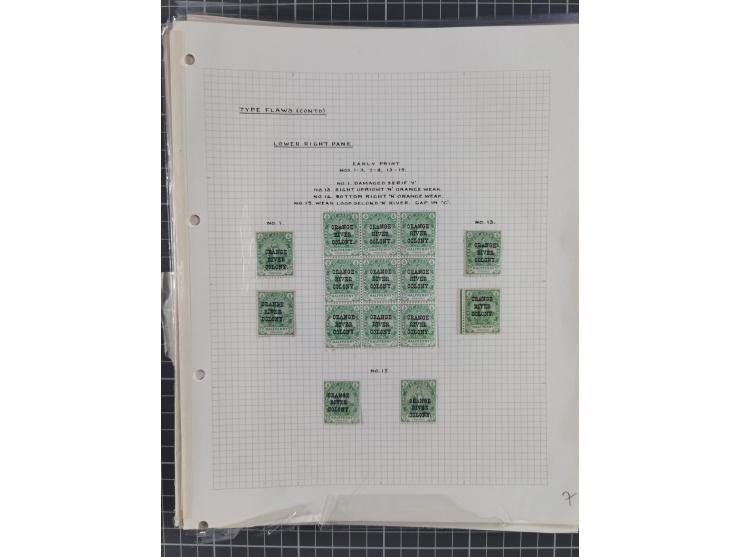 1900/02, First Crown Colony Issues, large mint never hinged/unused and used collection with circa 60 covers, highly specializ