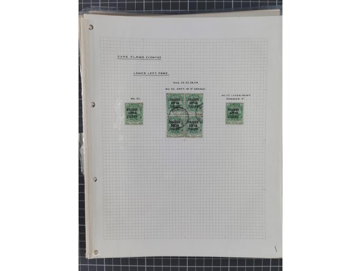 1900/02, First Crown Colony Issues, large mint never hinged/unused and used collection with circa 60 covers, highly specializ