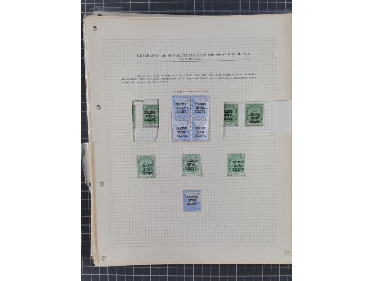 1900/02, First Crown Colony Issues, large mint never hinged/unused and used collection with circa 60 covers, highly specializ