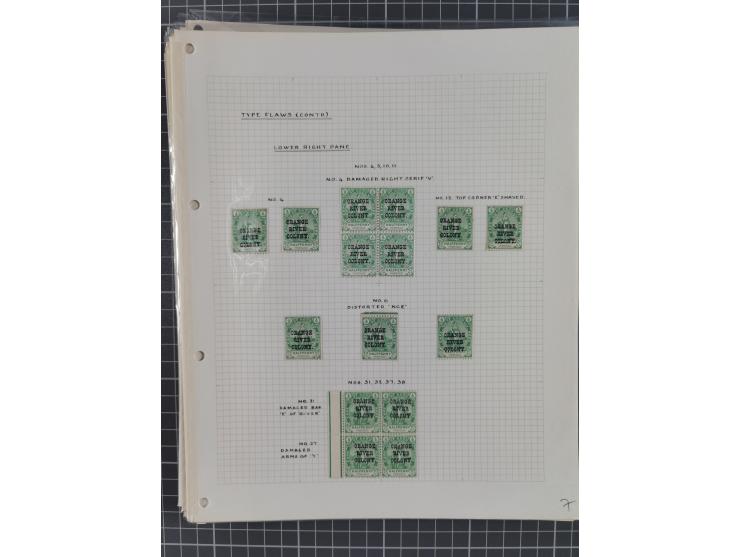 1900/02, First Crown Colony Issues, large mint never hinged/unused and used collection with circa 60 covers, highly specializ