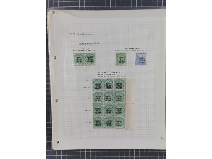 1900/02, First Crown Colony Issues, large mint never hinged/unused and used collection with circa 60 covers, highly specializ