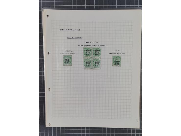 1900/02, First Crown Colony Issues, large mint never hinged/unused and used collection with circa 60 covers, highly specializ