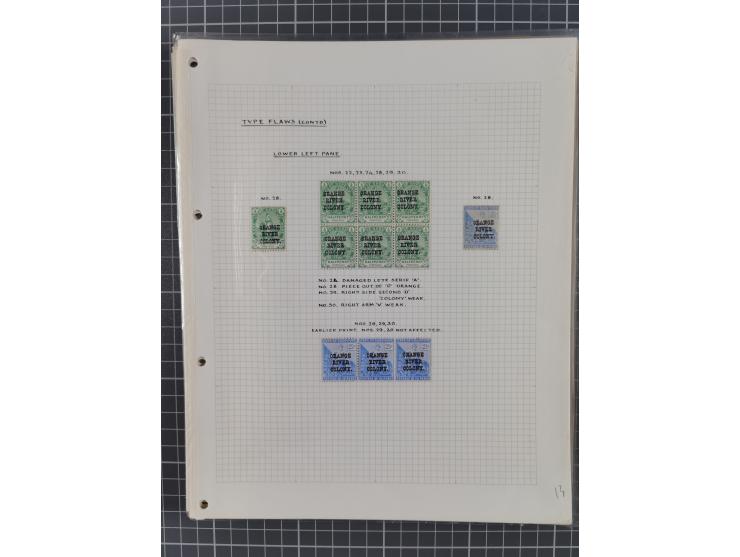 1900/02, First Crown Colony Issues, large mint never hinged/unused and used collection with circa 60 covers, highly specializ