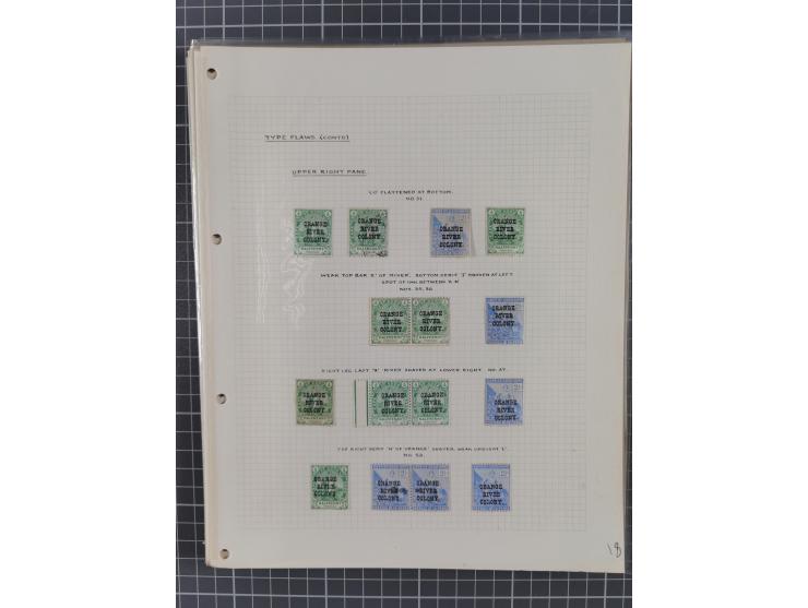 1900/02, First Crown Colony Issues, large mint never hinged/unused and used collection with circa 60 covers, highly specializ