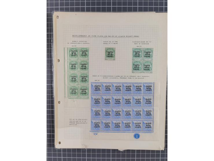 1900/02, First Crown Colony Issues, large mint never hinged/unused and used collection with circa 60 covers, highly specializ