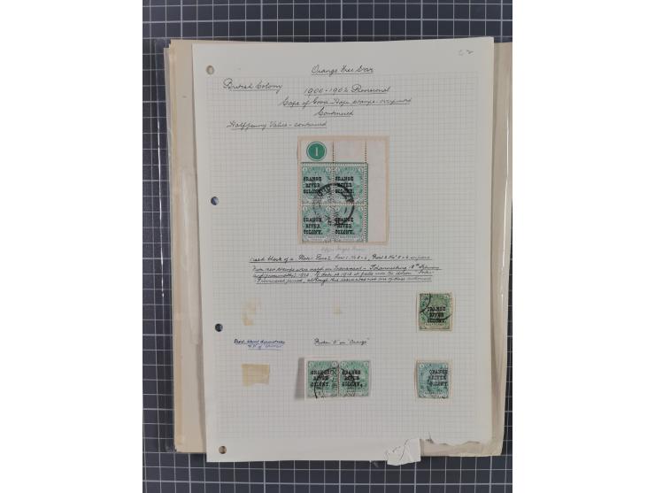 1900/02, First Crown Colony Issues, large mint never hinged/unused and used collection with circa 60 covers, highly specializ