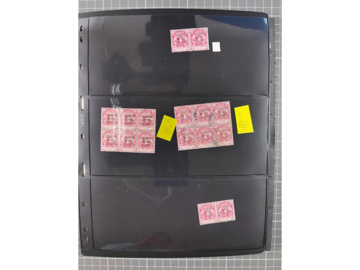 1900/02, First Crown Colony Issues, large mint never hinged/unused and used collection with circa 60 covers, highly specializ