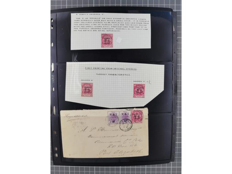 1900/02, First Crown Colony Issues, large mint never hinged/unused and used collection with circa 60 covers, highly specializ