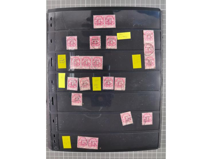 1900/02, First Crown Colony Issues, large mint never hinged/unused and used collection with circa 60 covers, highly specializ