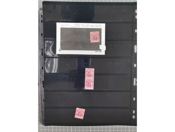 1900/02, First Crown Colony Issues, large mint never hinged/unused and used collection with circa 60 covers, highly specializ