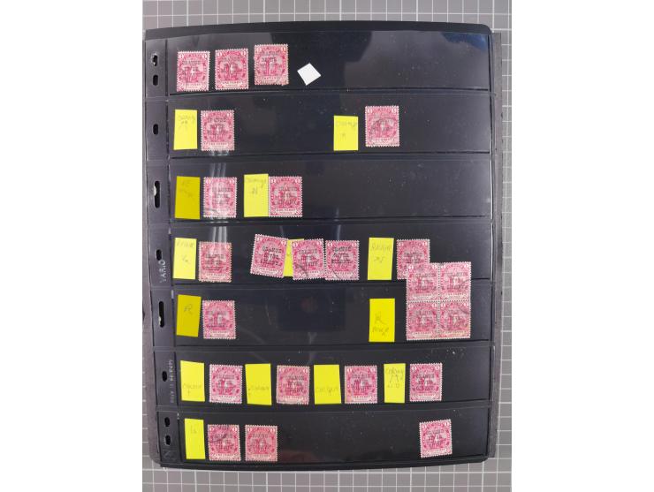 1900/02, First Crown Colony Issues, large mint never hinged/unused and used collection with circa 60 covers, highly specializ