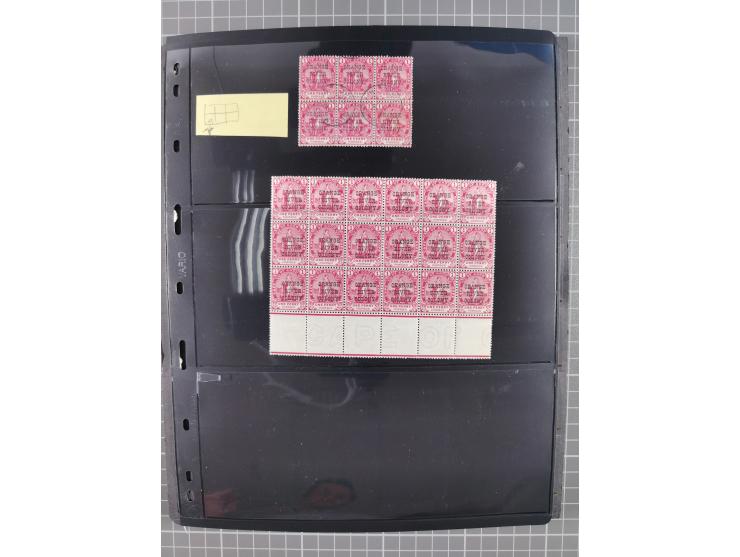 1900/02, First Crown Colony Issues, large mint never hinged/unused and used collection with circa 60 covers, highly specializ