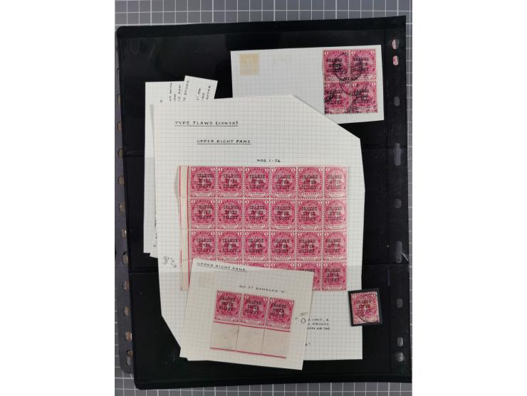 1900/02, First Crown Colony Issues, large mint never hinged/unused and used collection with circa 60 covers, highly specializ