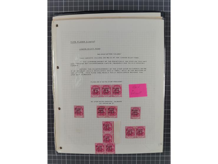 1900/02, First Crown Colony Issues, large mint never hinged/unused and used collection with circa 60 covers, highly specializ