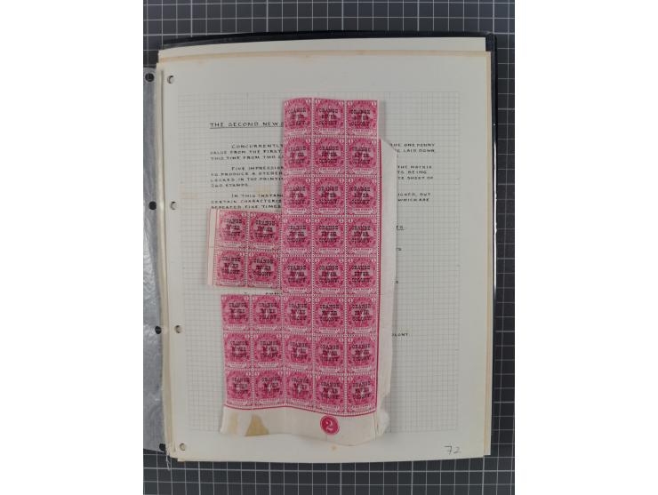 1900/02, First Crown Colony Issues, large mint never hinged/unused and used collection with circa 60 covers, highly specializ