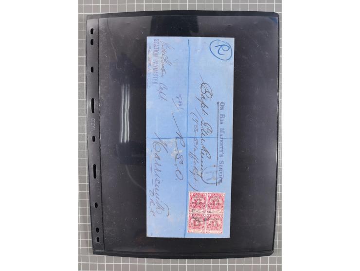 1900/02, First Crown Colony Issues, large mint never hinged/unused and used collection with circa 60 covers, highly specializ