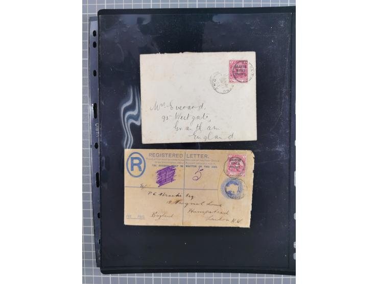 1900/02, First Crown Colony Issues, large mint never hinged/unused and used collection with circa 60 covers, highly specializ