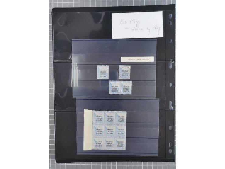 1900/02, First Crown Colony Issues, large mint never hinged/unused and used collection with circa 60 covers, highly specializ