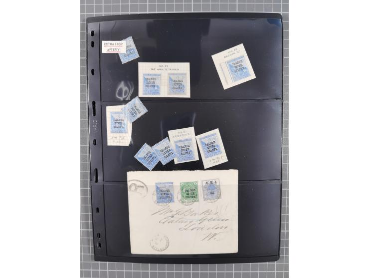 1900/02, First Crown Colony Issues, large mint never hinged/unused and used collection with circa 60 covers, highly specializ