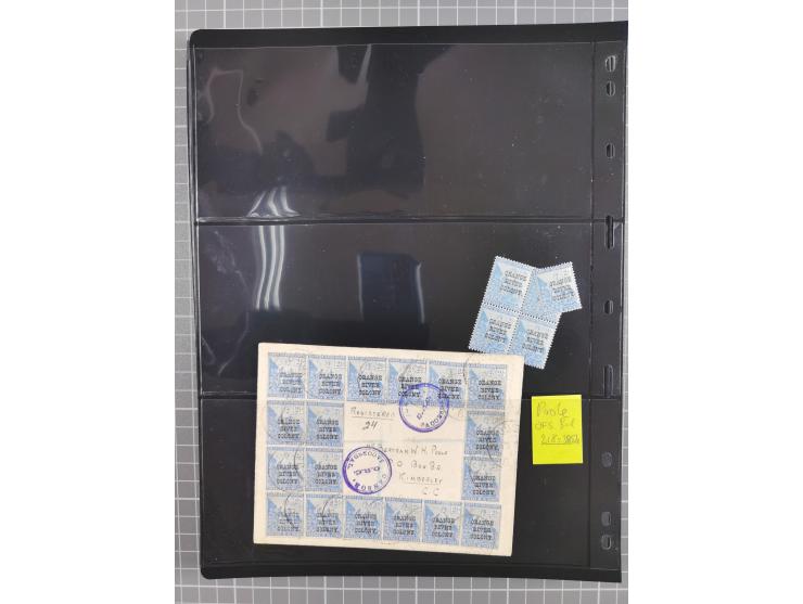 1900/02, First Crown Colony Issues, large mint never hinged/unused and used collection with circa 60 covers, highly specializ