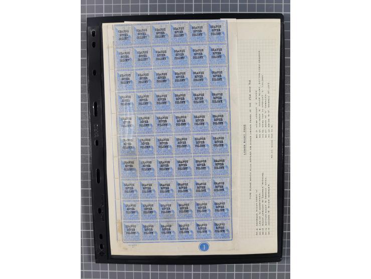 1900/02, First Crown Colony Issues, large mint never hinged/unused and used collection with circa 60 covers, highly specializ