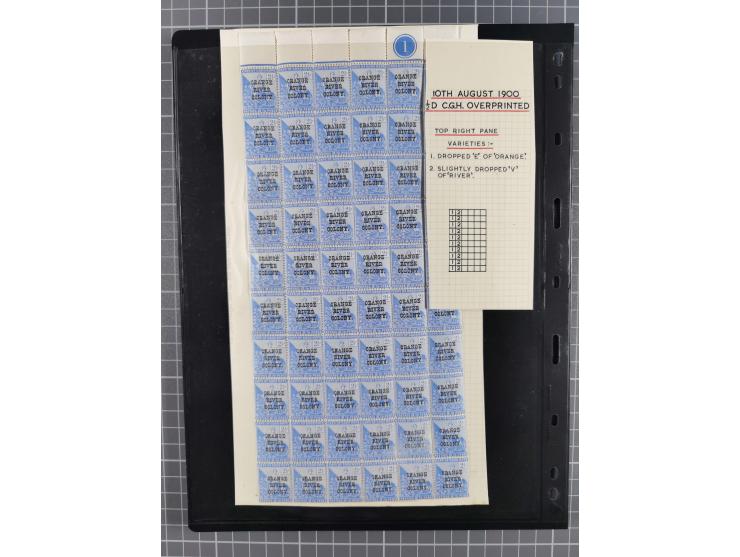 1900/02, First Crown Colony Issues, large mint never hinged/unused and used collection with circa 60 covers, highly specializ