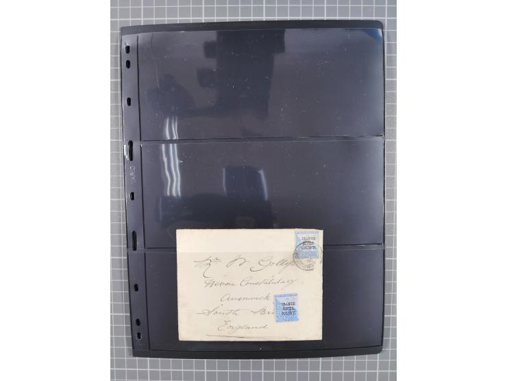 1900/02, First Crown Colony Issues, large mint never hinged/unused and used collection with circa 60 covers, highly specializ