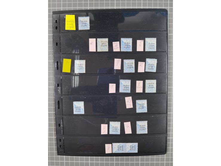 1900/02, First Crown Colony Issues, large mint never hinged/unused and used collection with circa 60 covers, highly specializ