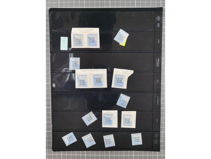 1900/02, First Crown Colony Issues, large mint never hinged/unused and used collection with circa 60 covers, highly specializ