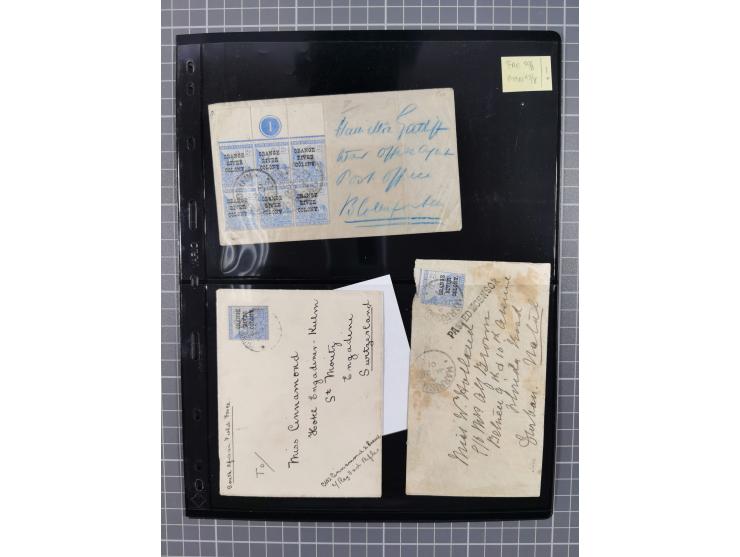 1900/02, First Crown Colony Issues, large mint never hinged/unused and used collection with circa 60 covers, highly specializ