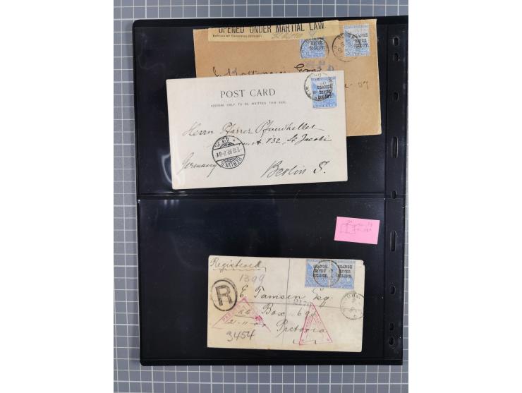 1900/02, First Crown Colony Issues, large mint never hinged/unused and used collection with circa 60 covers, highly specializ