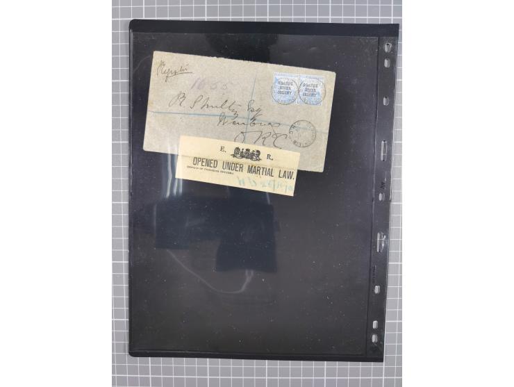 1900/02, First Crown Colony Issues, large mint never hinged/unused and used collection with circa 60 covers, highly specializ