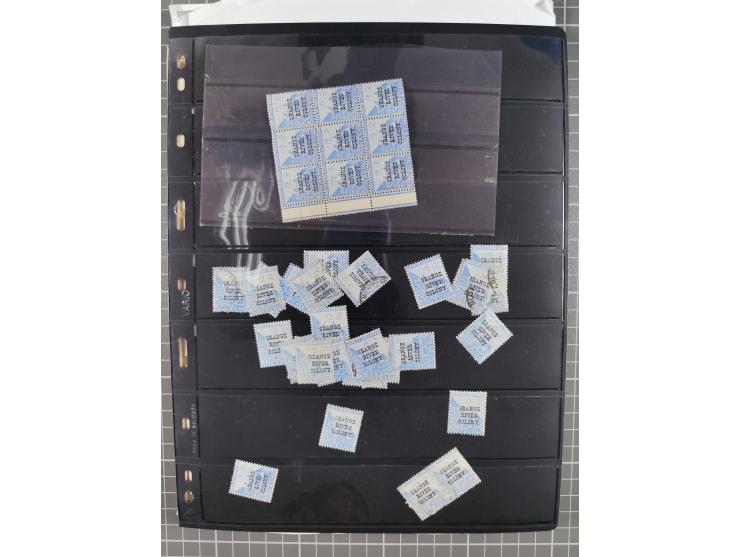 1900/02, First Crown Colony Issues, large mint never hinged/unused and used collection with circa 60 covers, highly specializ