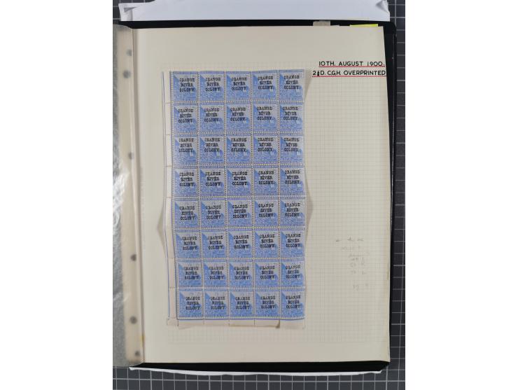 1900/02, First Crown Colony Issues, large mint never hinged/unused and used collection with circa 60 covers, highly specializ