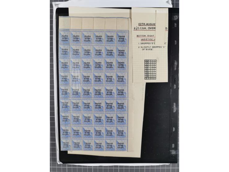 1900/02, First Crown Colony Issues, large mint never hinged/unused and used collection with circa 60 covers, highly specializ