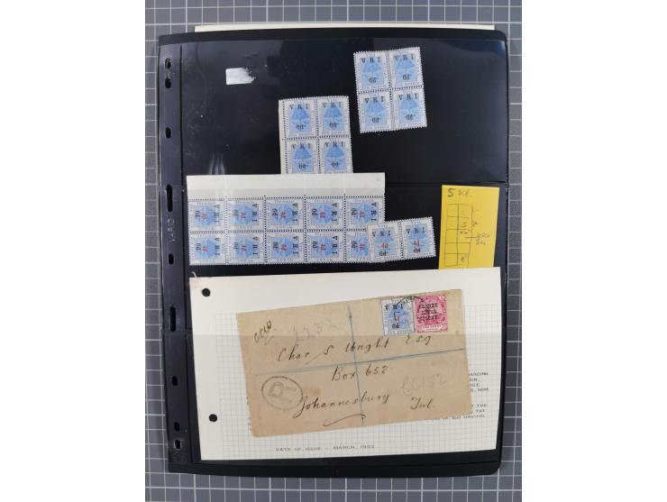 1900/02, First Crown Colony Issues, large mint never hinged/unused and used collection with circa 60 covers, highly specializ