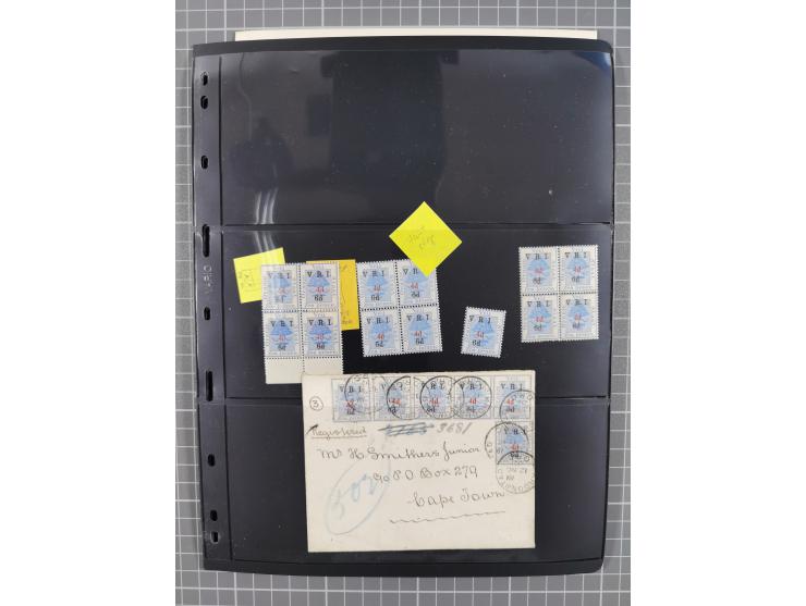 1900/02, First Crown Colony Issues, large mint never hinged/unused and used collection with circa 60 covers, highly specializ