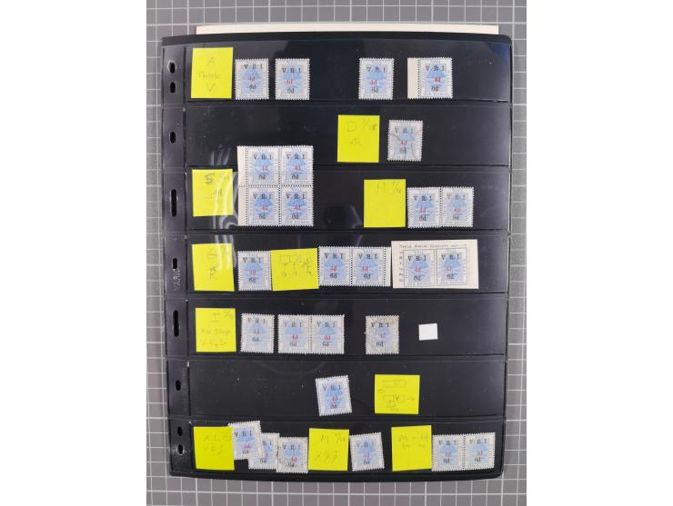 1900/02, First Crown Colony Issues, large mint never hinged/unused and used collection with circa 60 covers, highly specializ